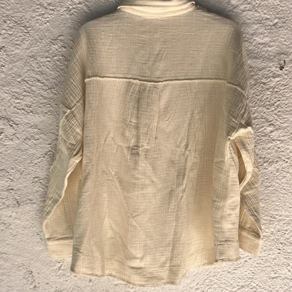 By Together Woven Button Down Nwt - image 3